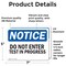 Signmission Do Not Enter Test In Progress OSHA Notice Sign, Vinyl Decal, 7in W x 5in L, 2PK OS-2PACK-NS-D-57-L-11225 - alternate 4